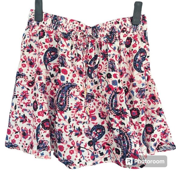 Dresses & Skirts - Zara Womens 100% Cotton Floral Paisley Pull On Skirt Size XS Boho Beachy Western